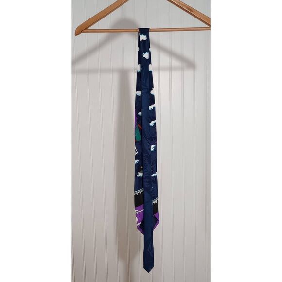 Vintage 1993 taz, bugs, Sylvester and others  space jam tie - Picture 3 of 5